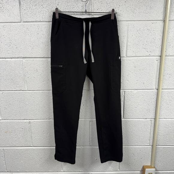 Figs Womens XSP Yola Skinny Scrub Pants Pockets Medical Career Uniform Black - Picture 1 of 12